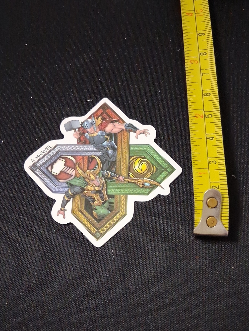 Marvel Thor and Loki Waterproof Sticker - Green, Gold, Gray, Red